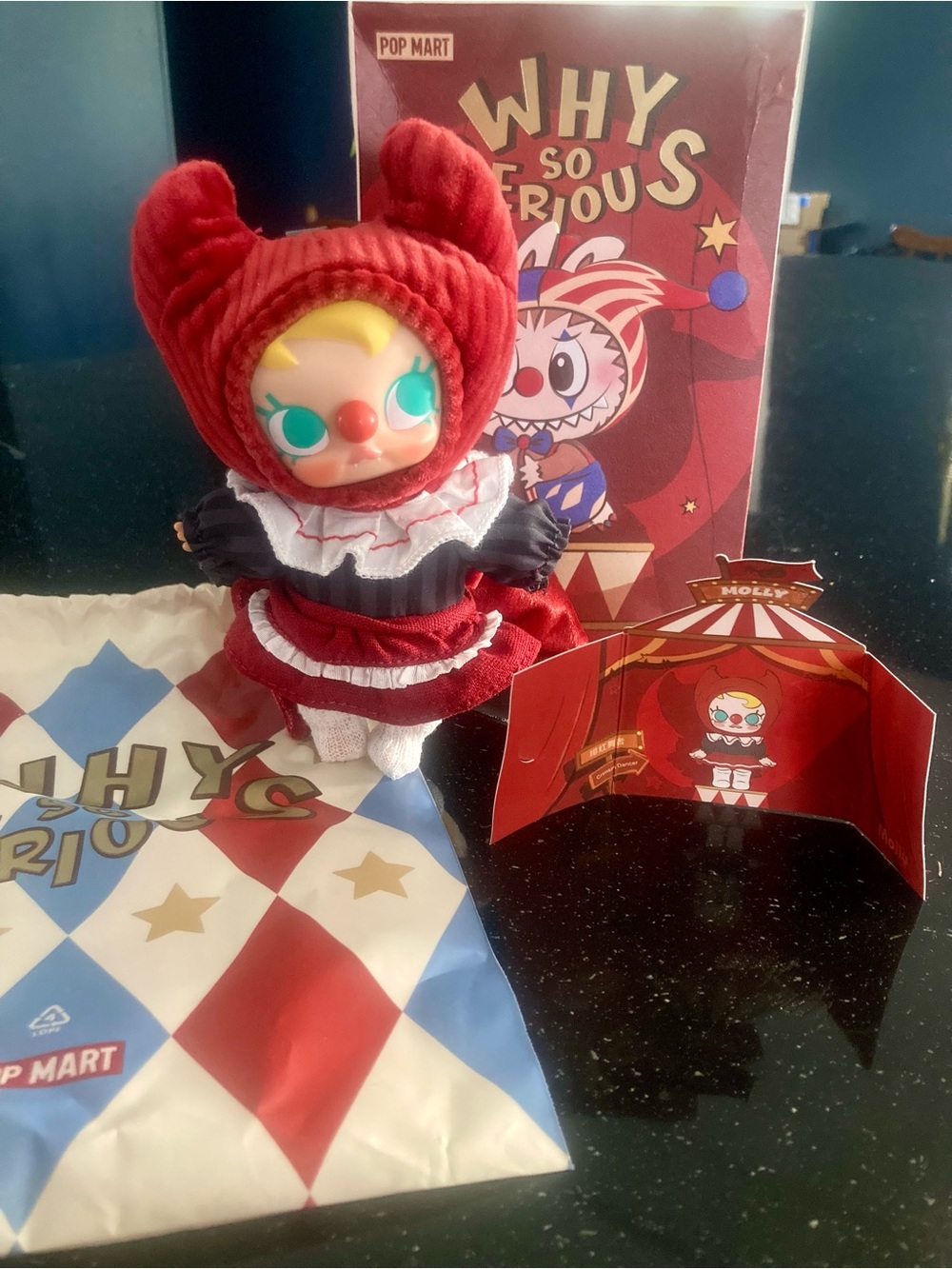 POP MART Why So Serious Official Crimson Dancer Molly Collectible Figure